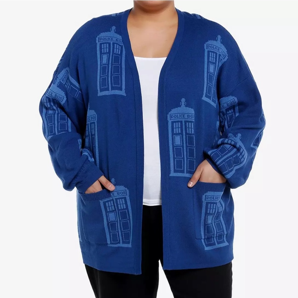 Doctor Who‎ TARDIS Cardigan Plus Size Hot Topic